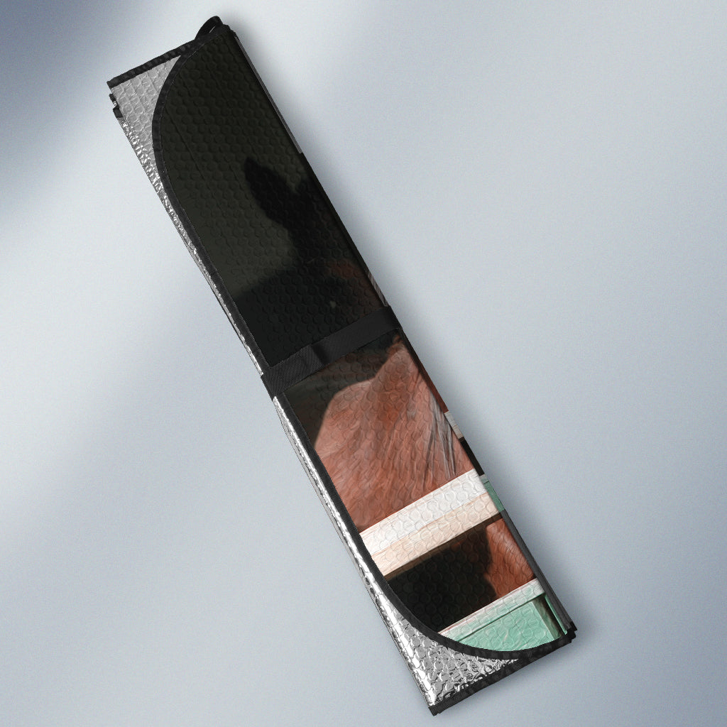 Horses With Fence All Over Printed 3D Sun Shade