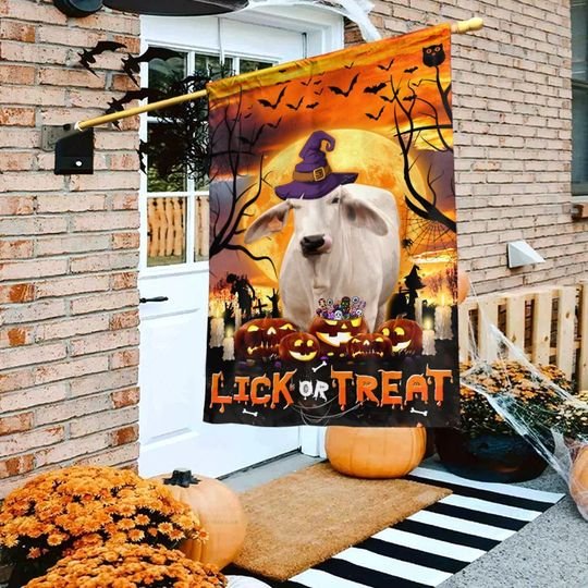 Brahman Lick Or Treat Flag
