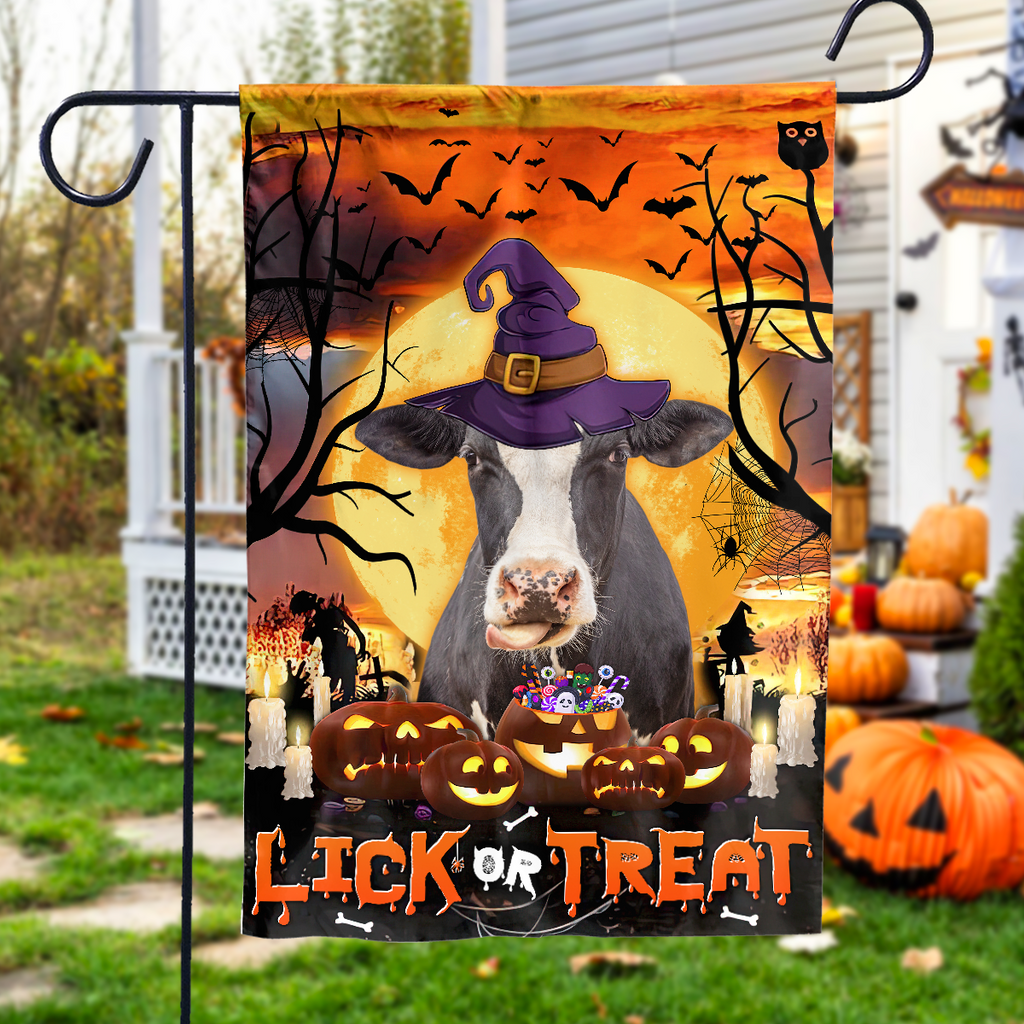 Holstein Lick Or Treat Flag