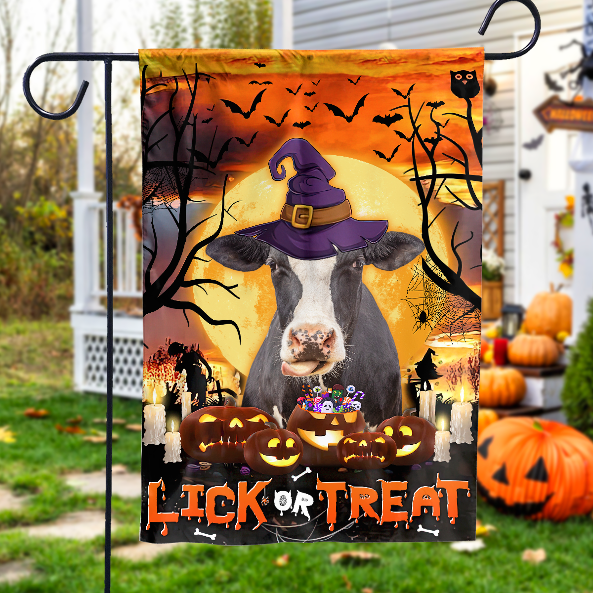 Holstein Lick Or Treat Flag