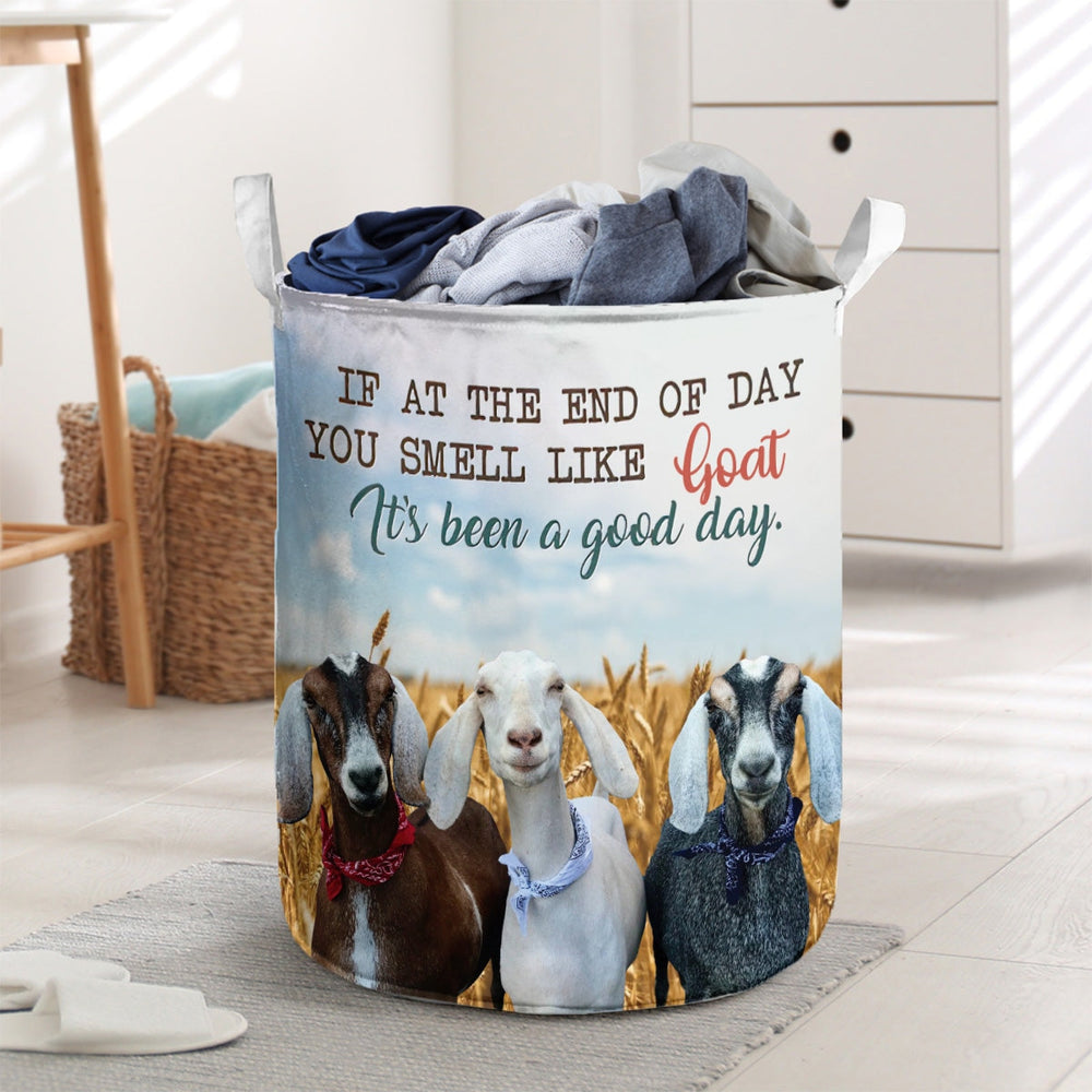 Nubian Goat - It's Been A Good Day Laundry Basket