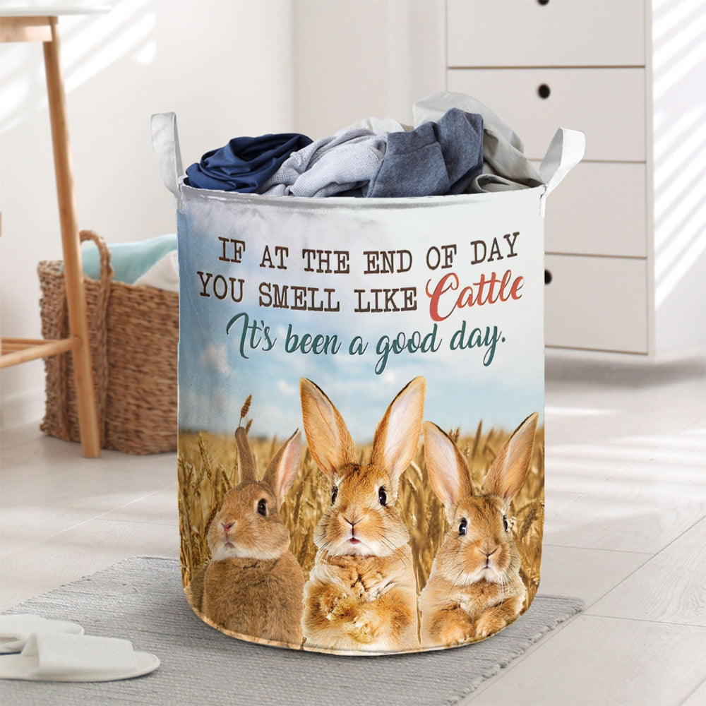 Rabbit - It's Been A Good Day Laundry Basket