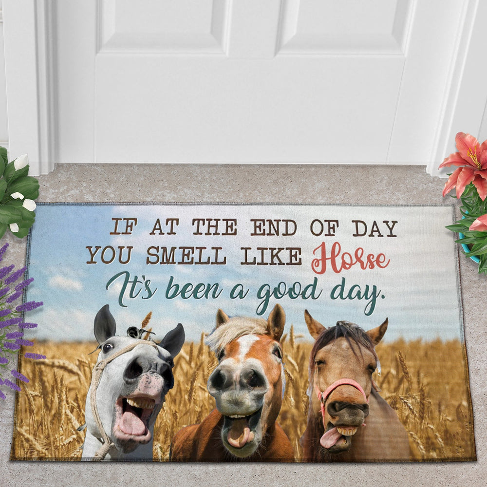 Horse Lover Good Day Doormat