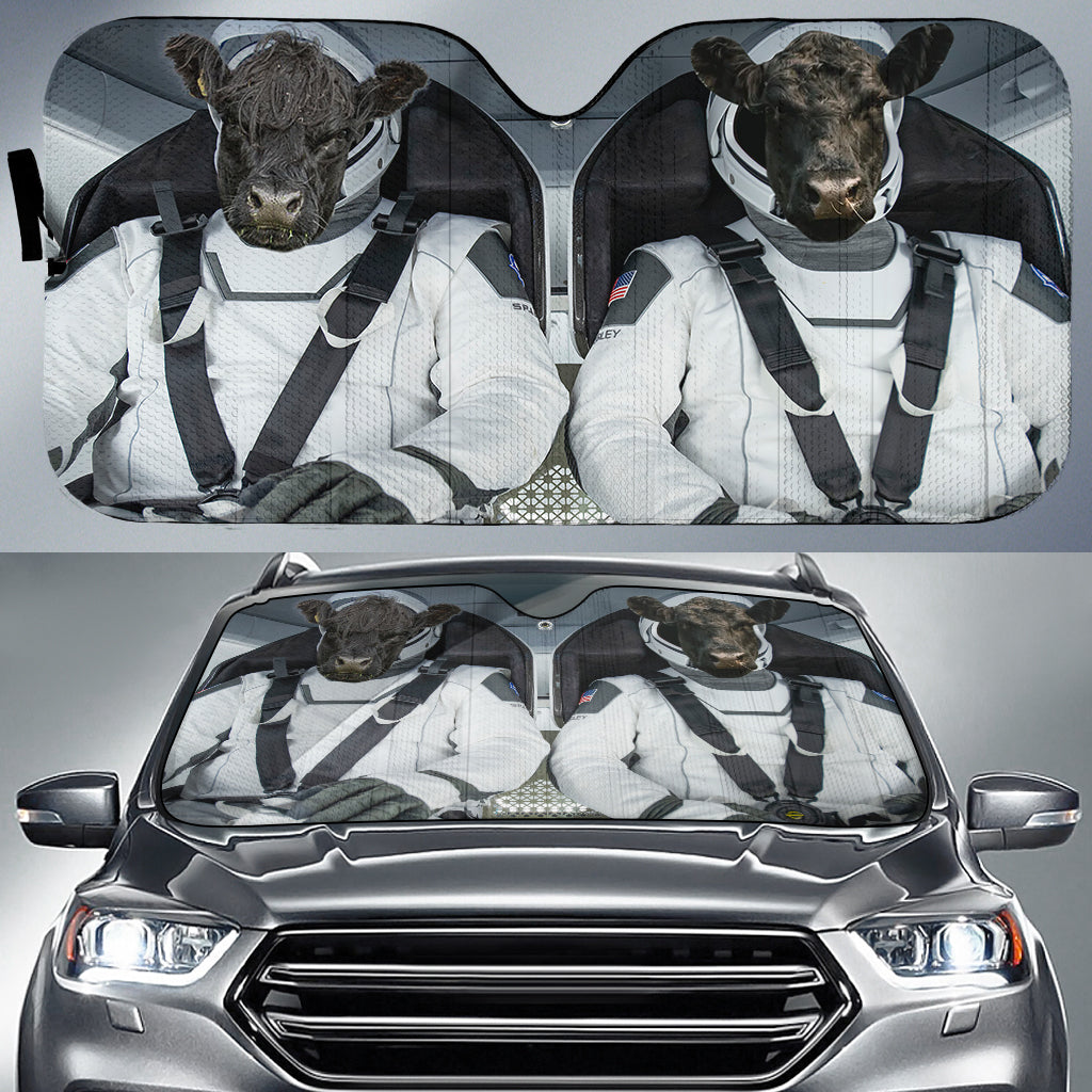 Belted Galloway Universe 3D Sun Shade