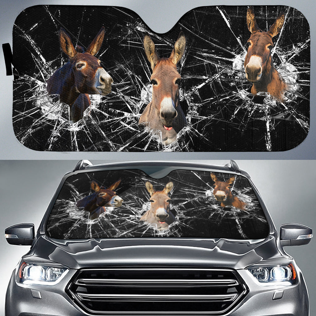 Donkey Broken Glasses 3D Sun Shade