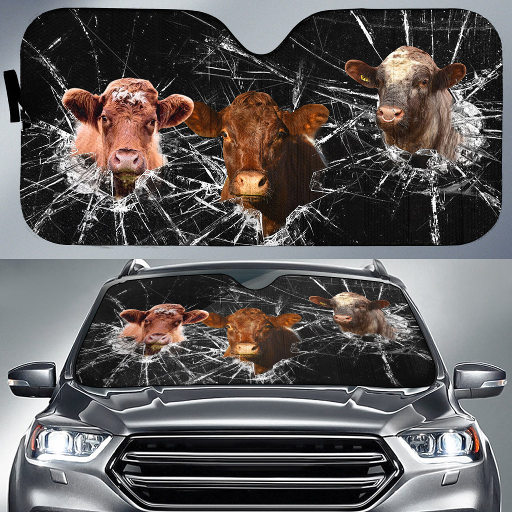 Shorthorn Broken Glasses 3D Sun Shade