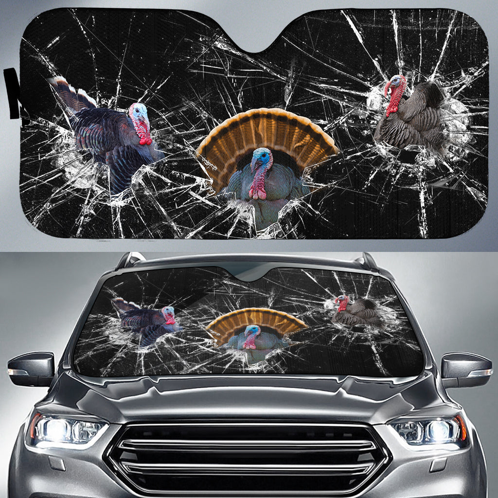 Turkey Broken Glasses 3D Sun Shade