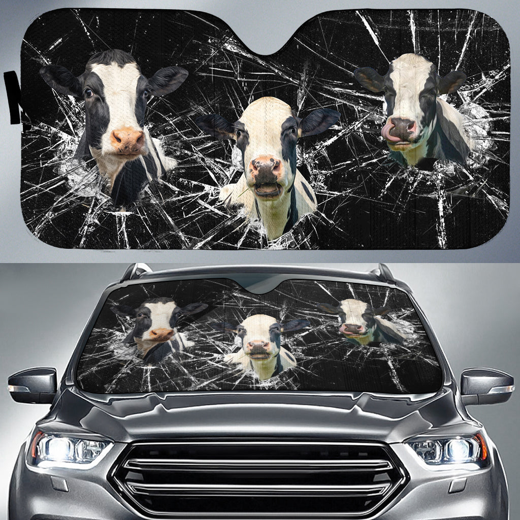 Holstein Broken Glasses 3D Sun Shade