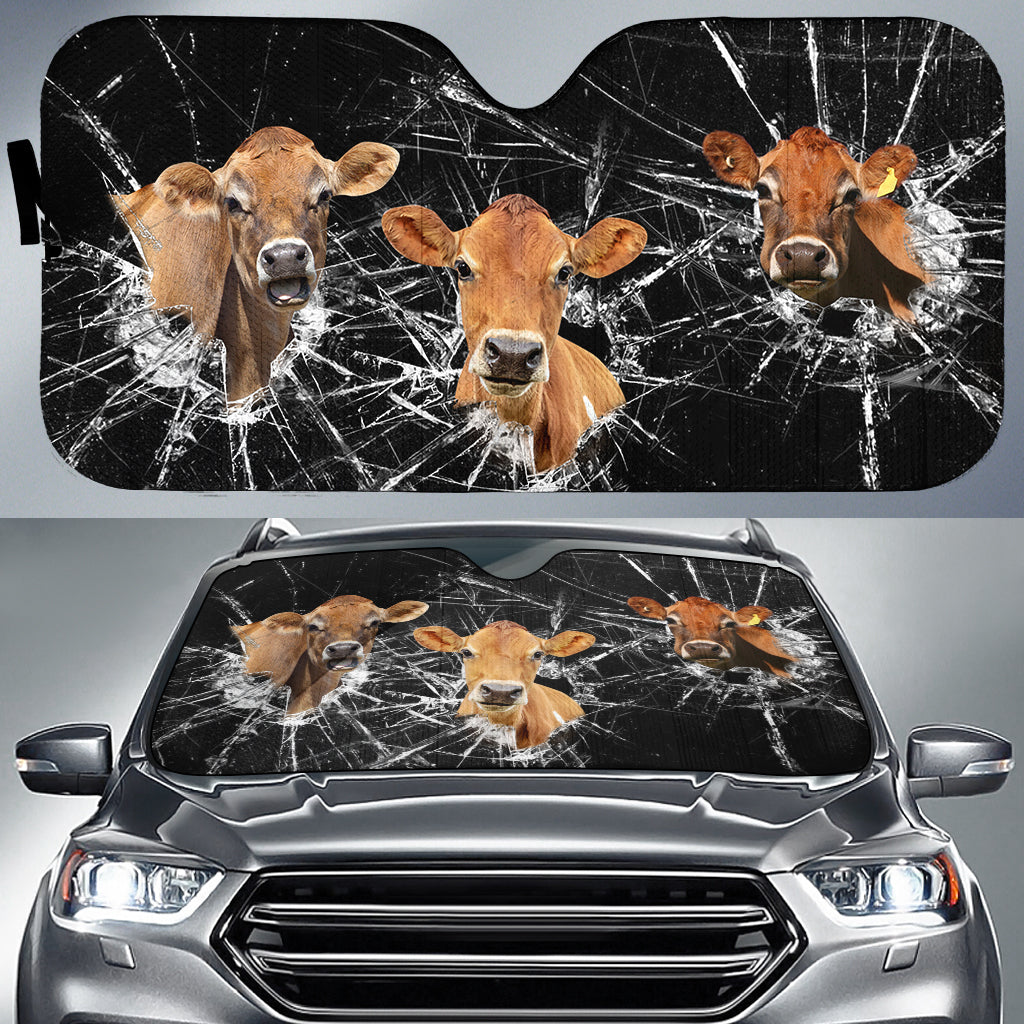 Jersey Broken Glasses 3D Sun Shade
