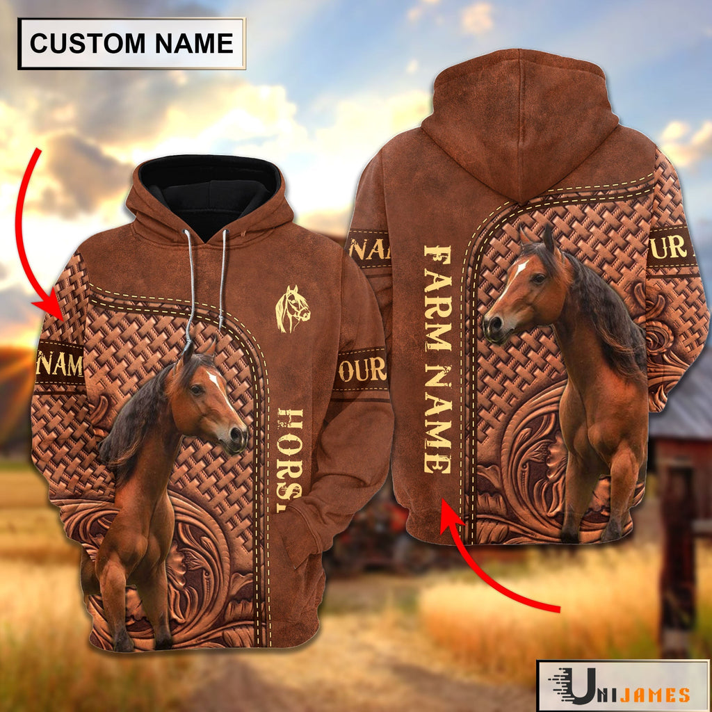 Horse Farming Life Personalized Name & Farm Name Hoodie