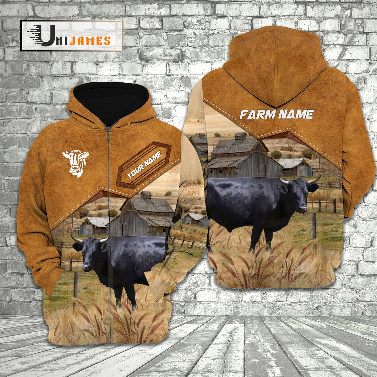 Dexter Cattle Personalized Name Farming Life 3D Hoodie