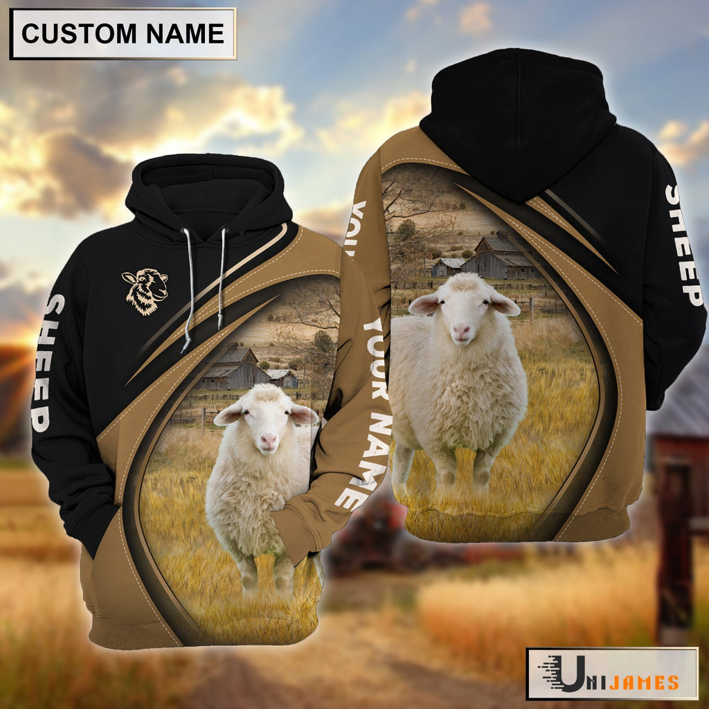 Sheep Farming Life Personalized Name 3D Hoodie
