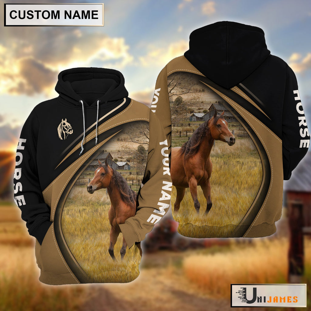 Horse Farming Life Personalized Name 3D Hoodie