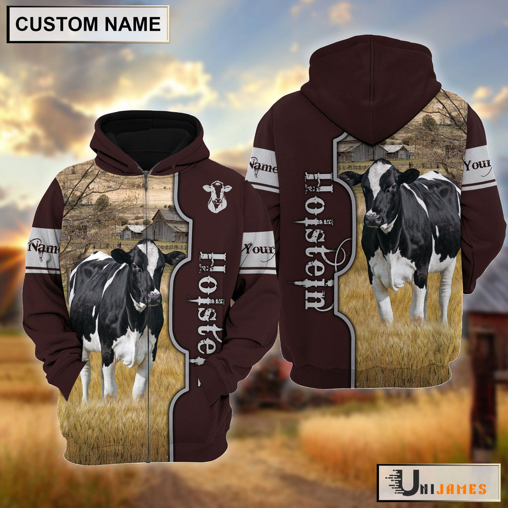 Holstein Beautiful Farm Personalized Hoodie