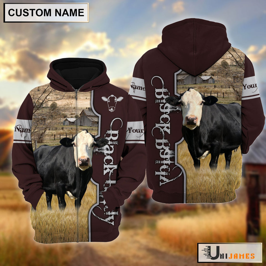 Black Baldy Beautiful Farm Personalized Hoodie