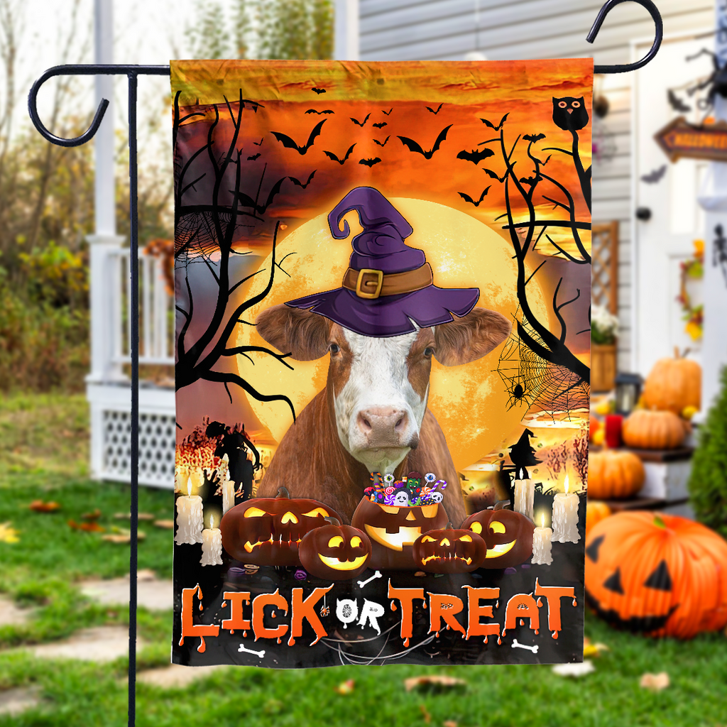 Simmental Lick Or Treat Flag