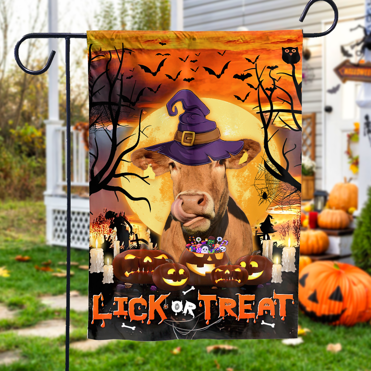 Limousin Lick Or Treat Flag