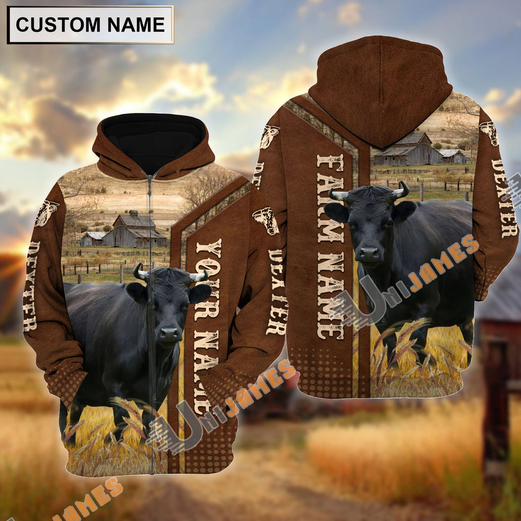 Dexter Personalized Name, Farm Name 3D Hoodie