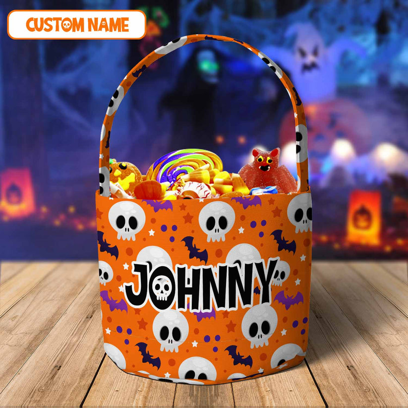 Personalized Name Halloween Basket