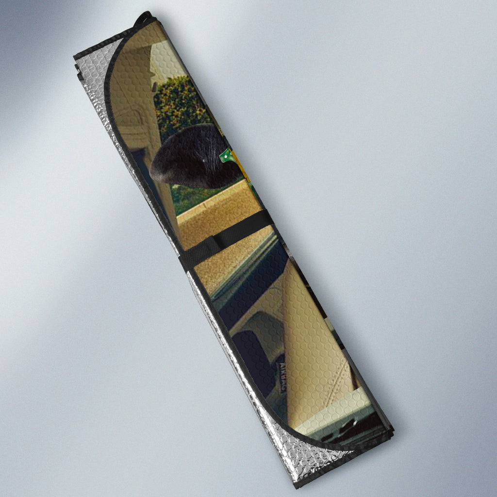 Driving BLACK ANGUS FUNNY All Over Printed 3D Sun Shade