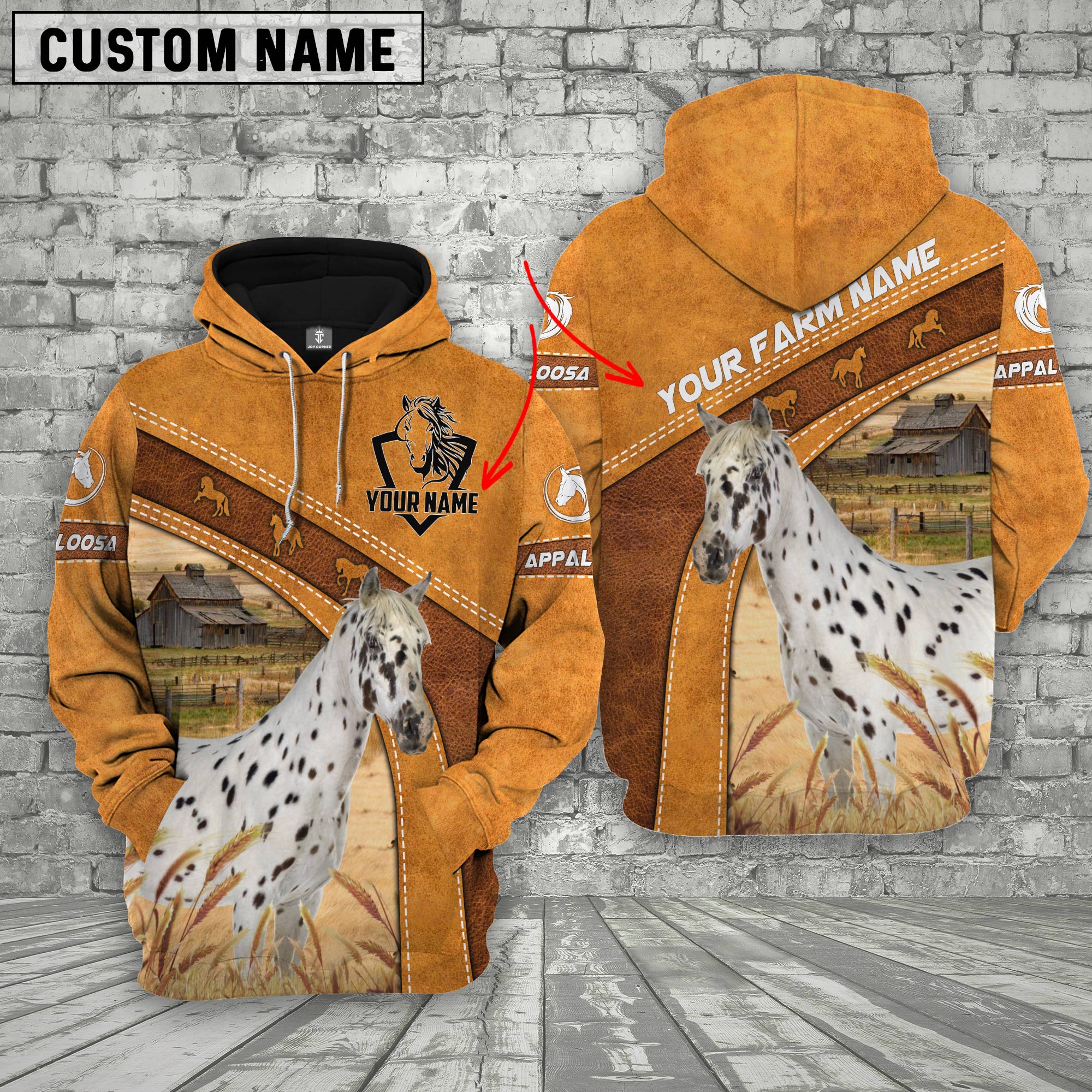 Appaloosa Custom Name Race Hoodie