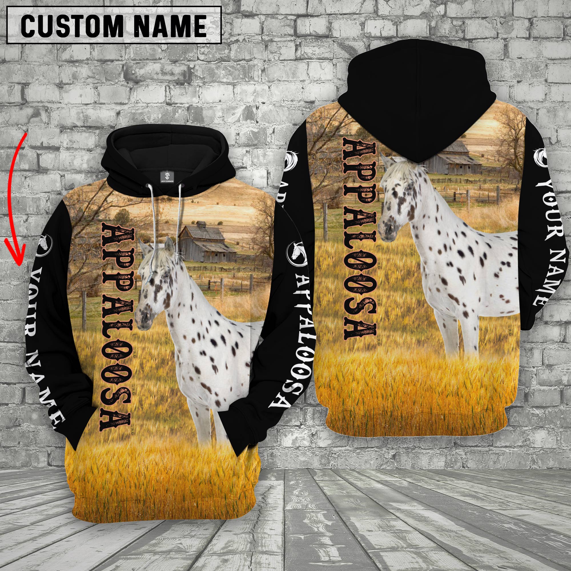 Personalized Name Appaloosa House On The Farm 3D Hoodie