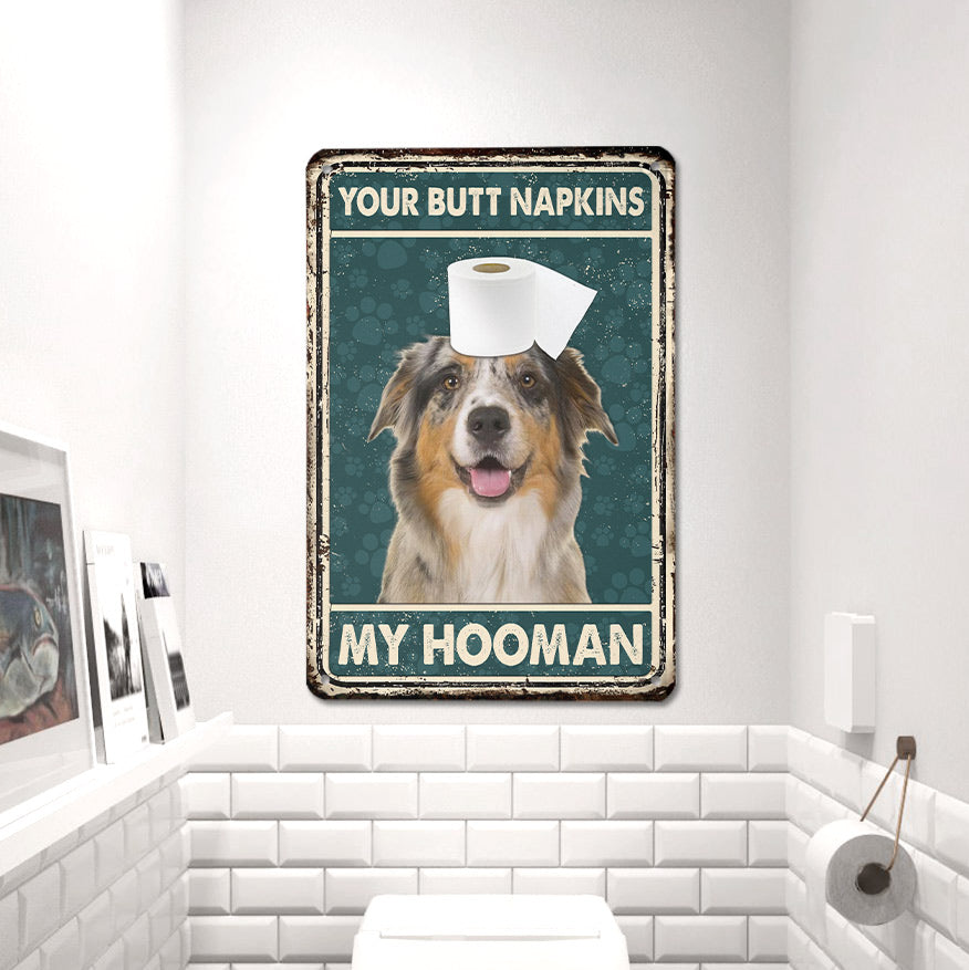 Australian Shepherd All Printed 3D Metal Sign