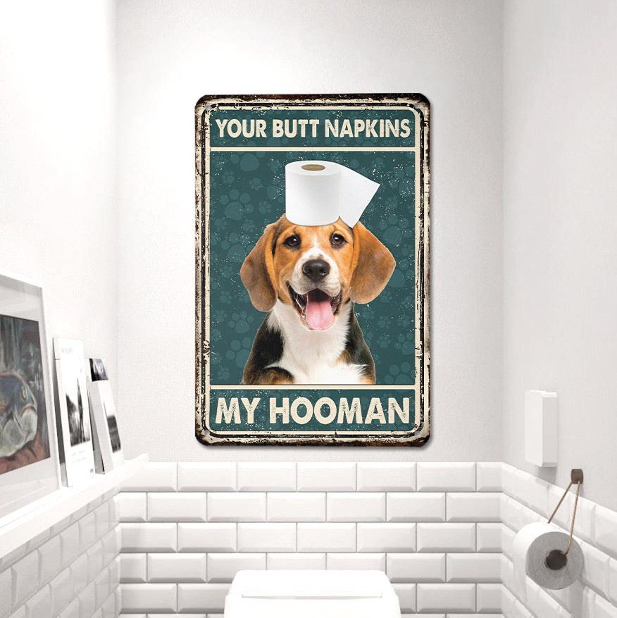 Beagle All Printed 3D Metal Sign