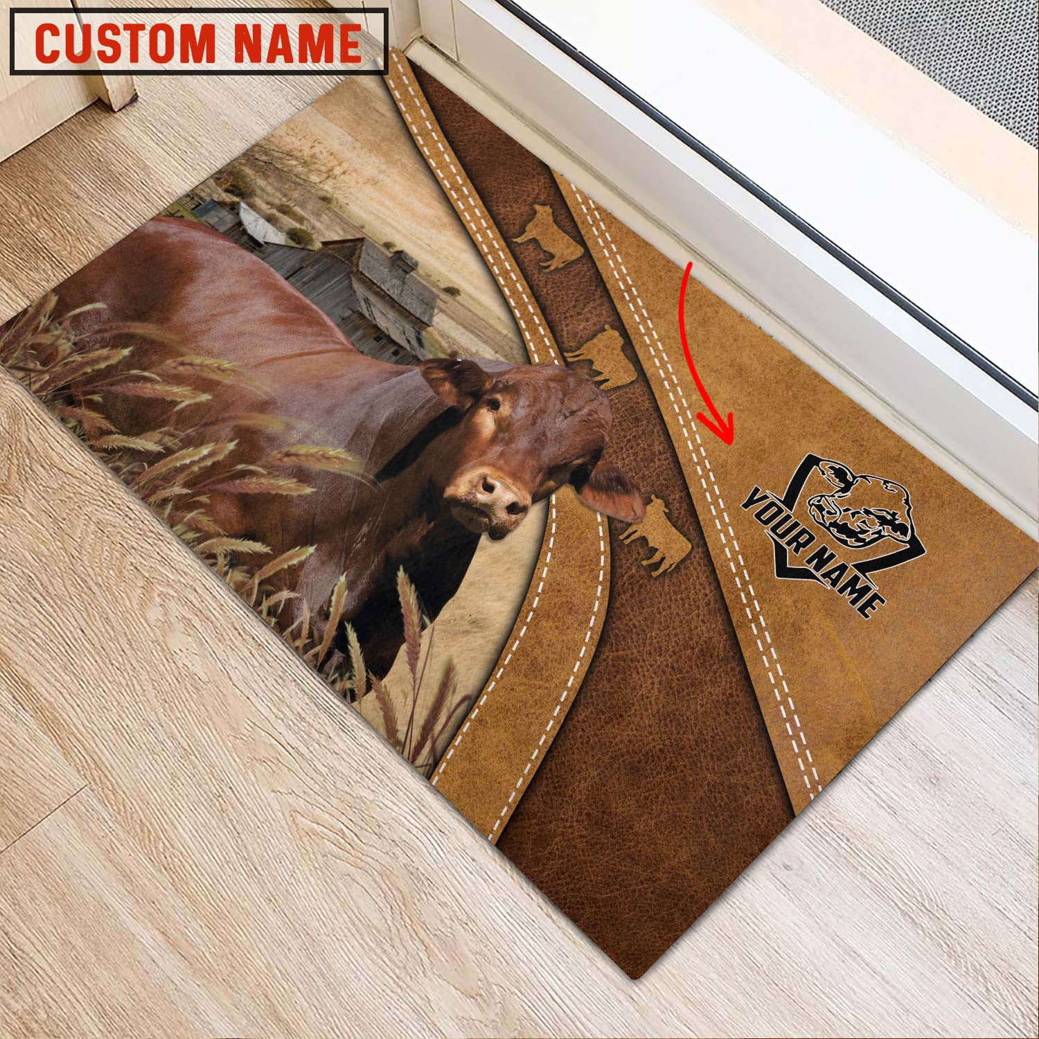 Beefmaster Personalized - Welcome  Doormat