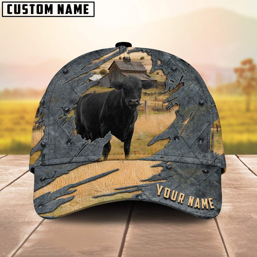Black Angus Customized Name Cap