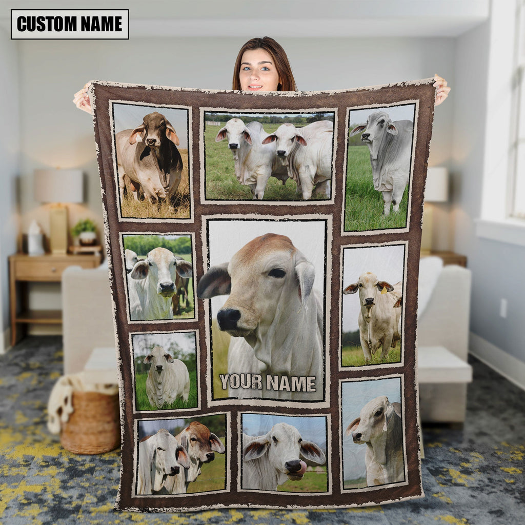 Custom Name Brahman Frame Blanket
