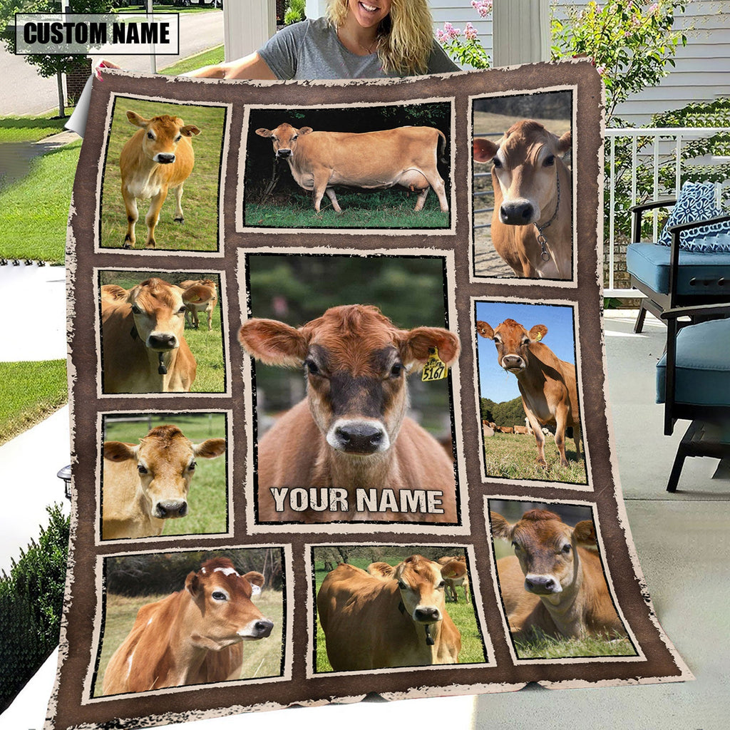 Custom Name Jersey Frame Blanket