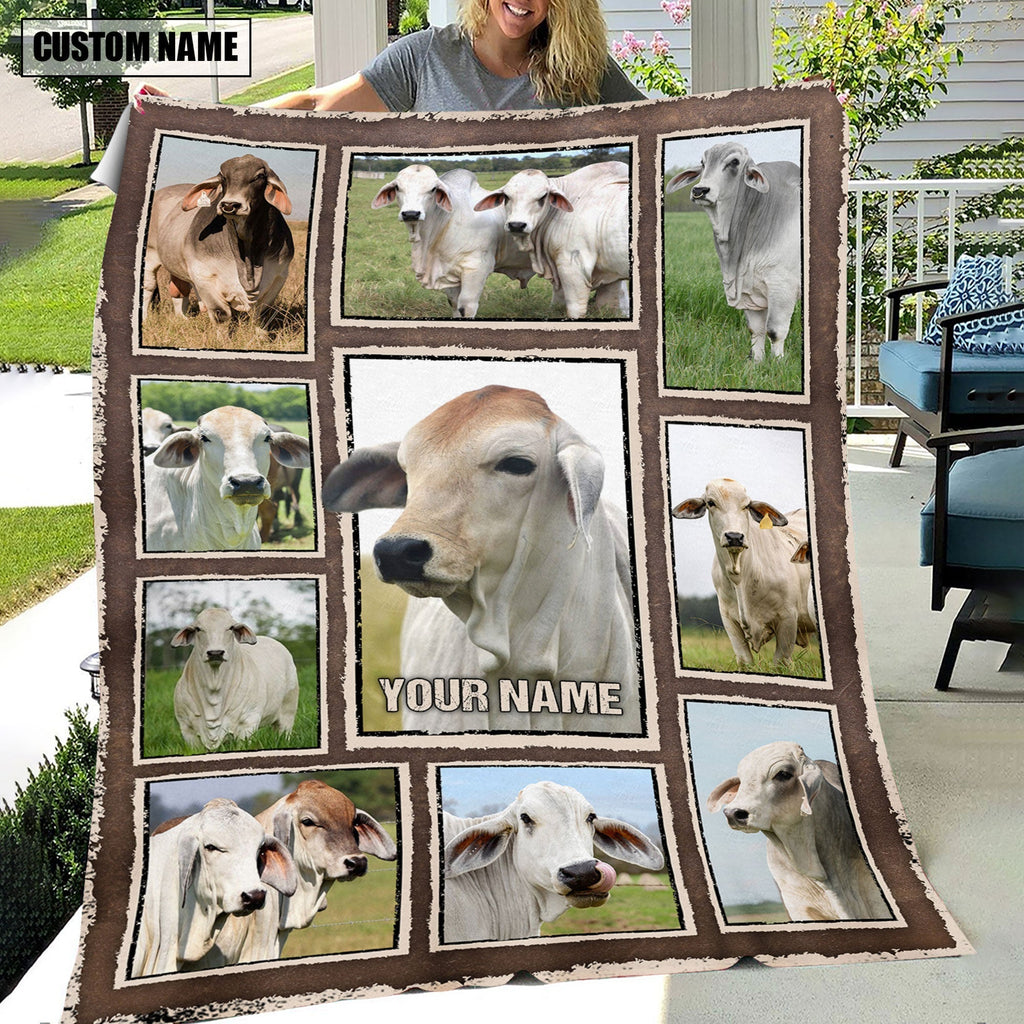 Custom Name Brahman Frame Blanket