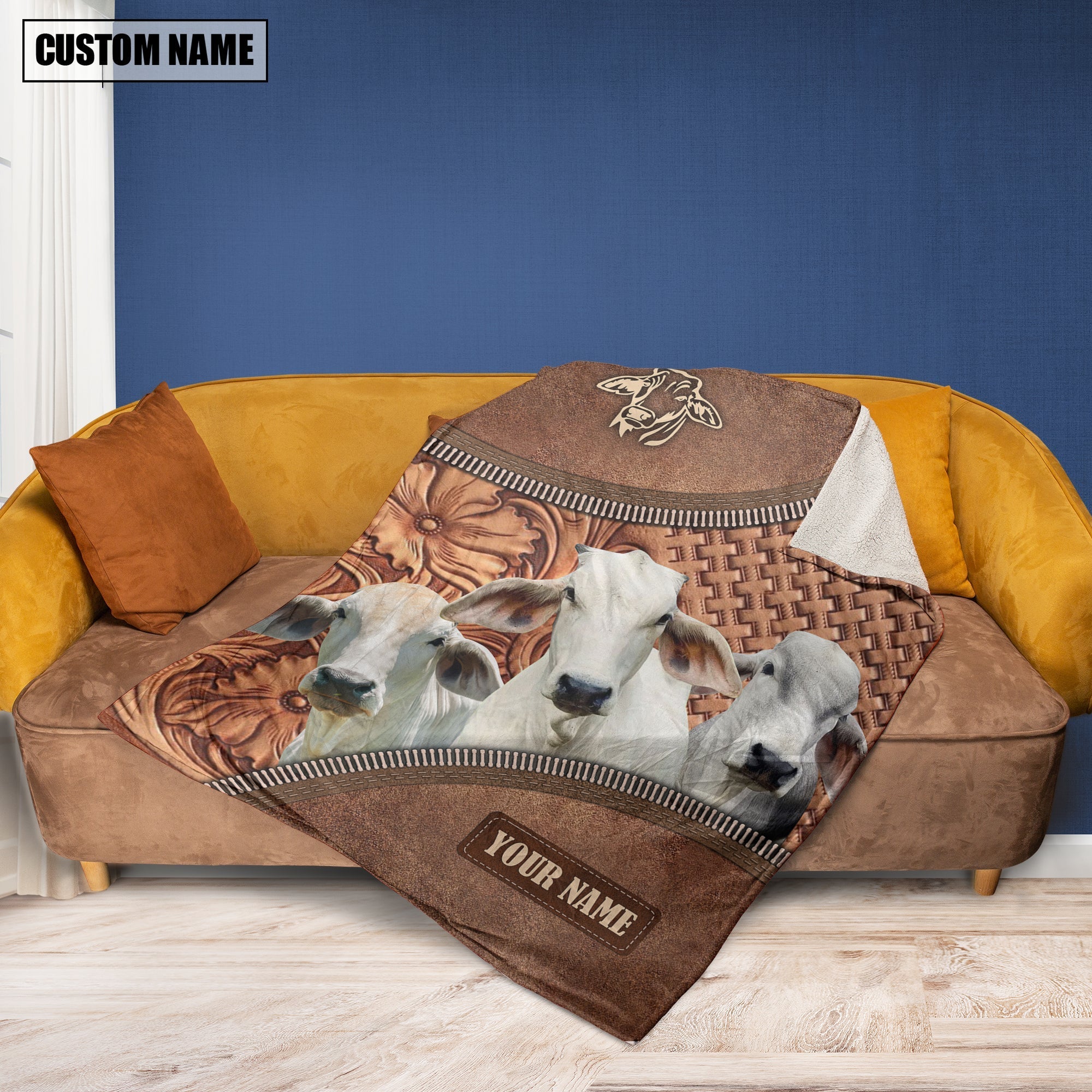 Brahman Happiness Customized Name 3D Blanket