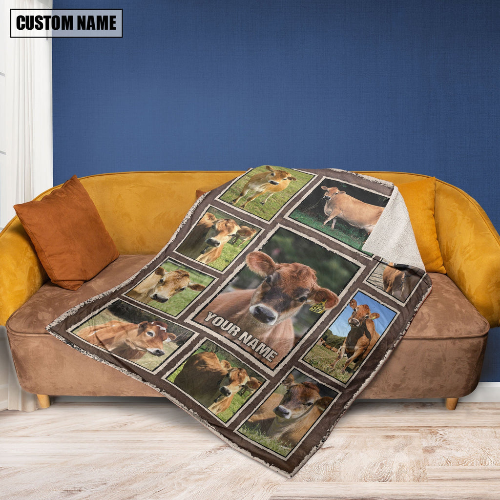 Custom Name Jersey Frame Blanket