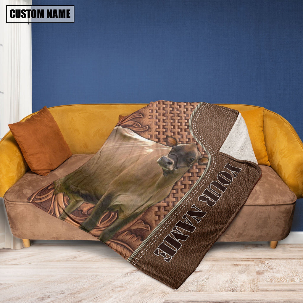 Jersey Farming Pattern Customized Name 3D Blanket