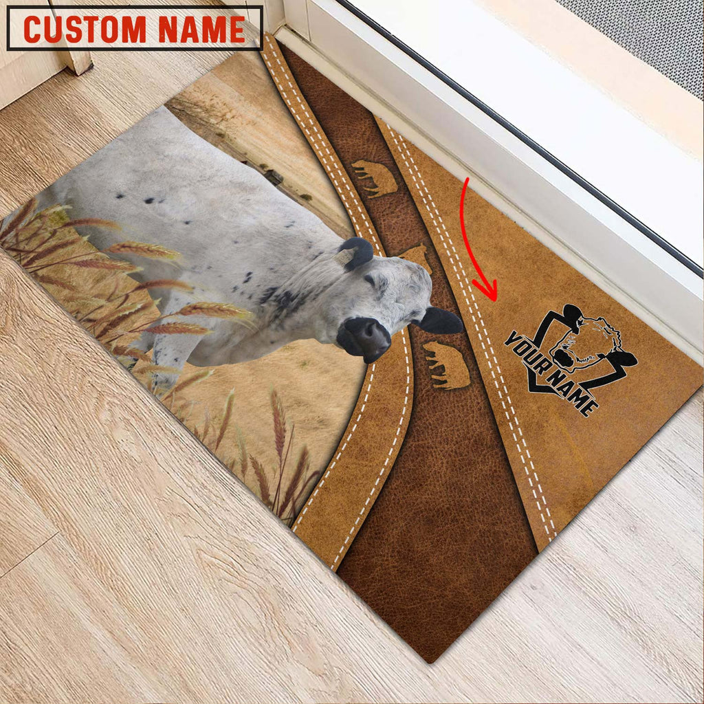 British White Park Personalized - Welcome Brown Doormat