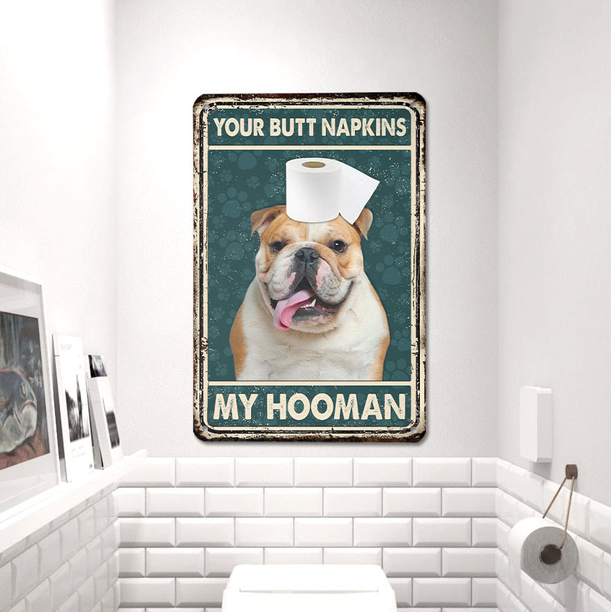Bulldog All Printed 3D Metal Sign