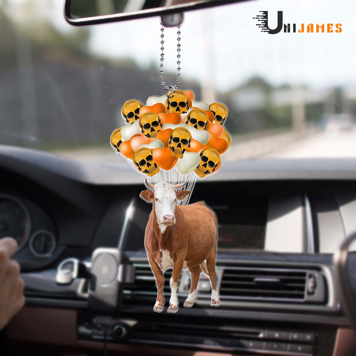 Simmental Halloween Flying Balloons Ornament