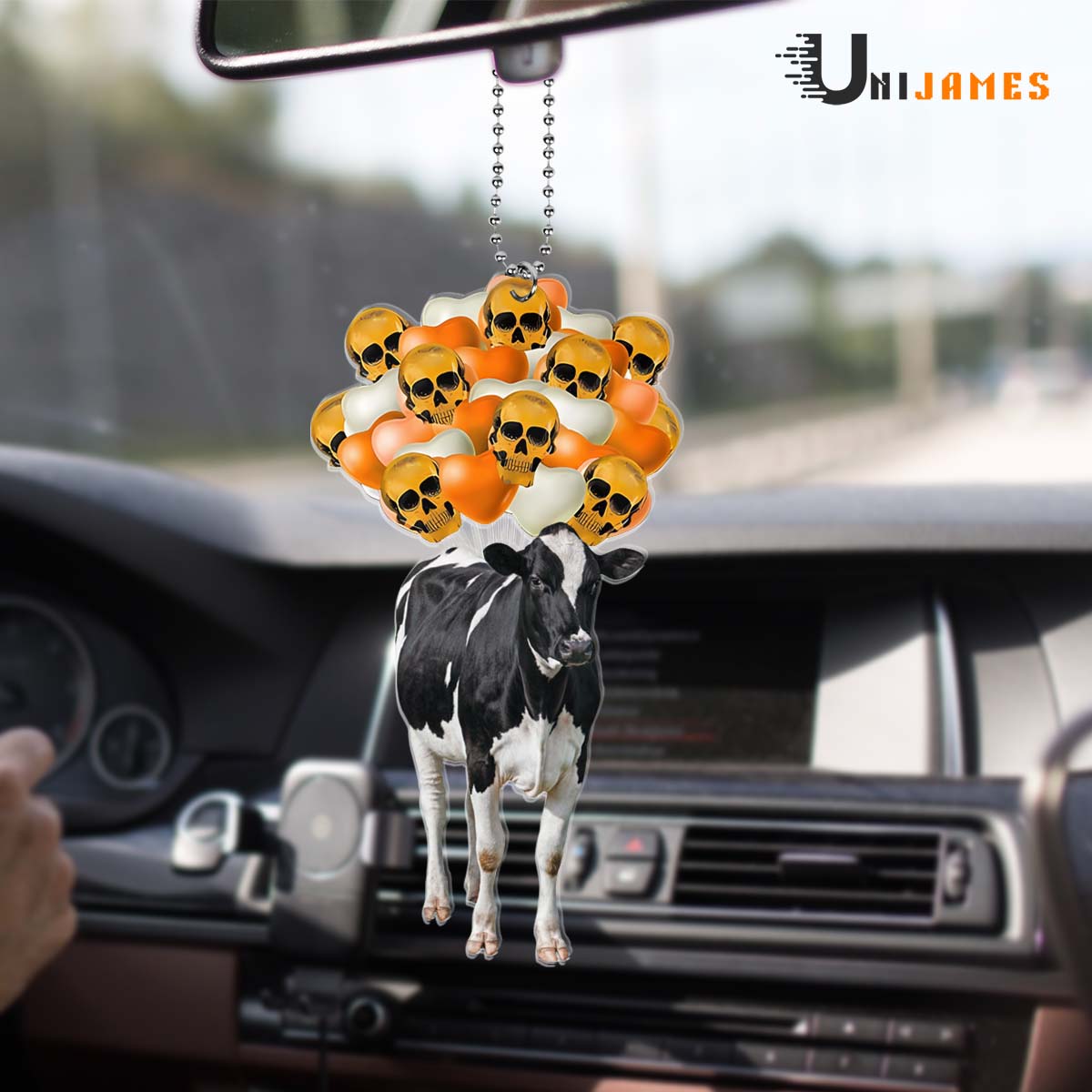 Holstein Halloween Flying Balloons Ornament