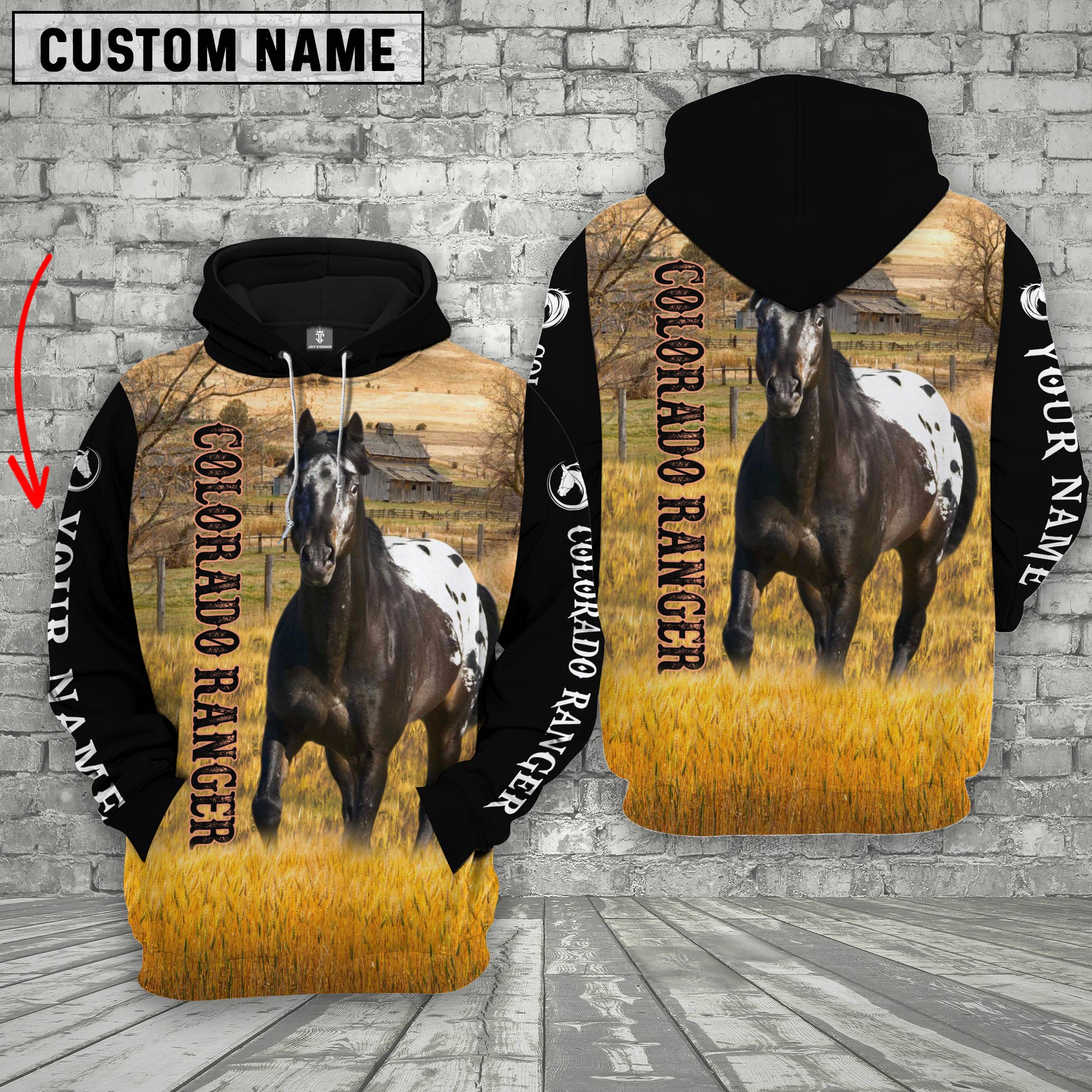 Personalized Name Colorado Ranger House On The Farm 3D Hoodie