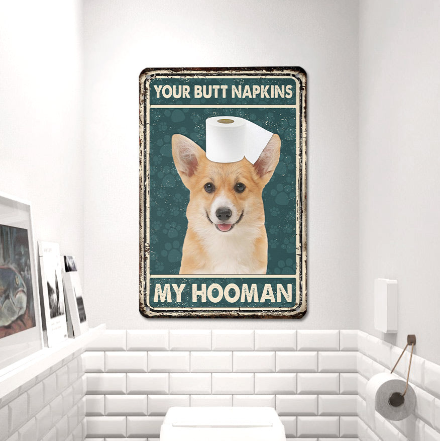 Corgi All Printed 3D Metal Sign