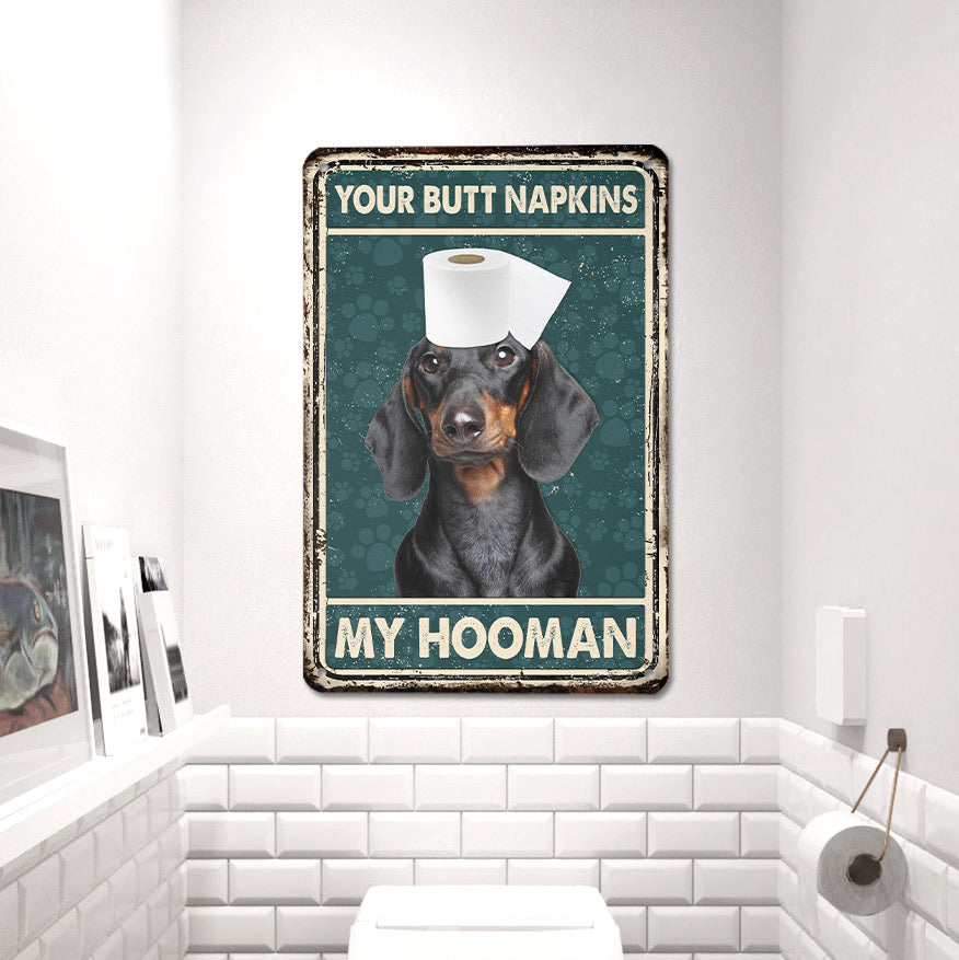 Dachshund All Printed 3D Metal Sign