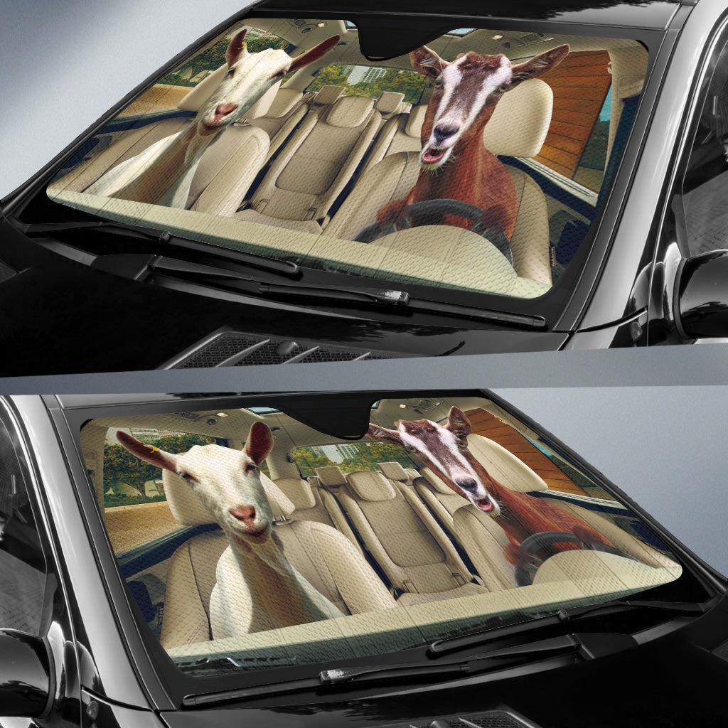 Driving Goats All Over Printed 3D Sun Shade