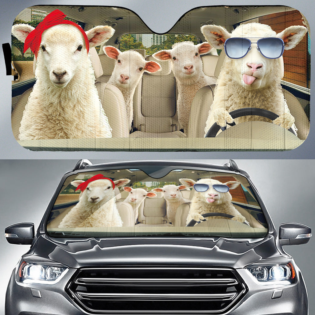 Driving Sheep All Over Printed 3D Sun Shade