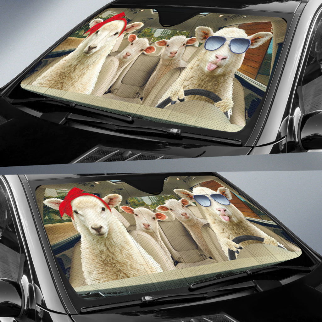 Driving Sheep All Over Printed 3D Sun Shade