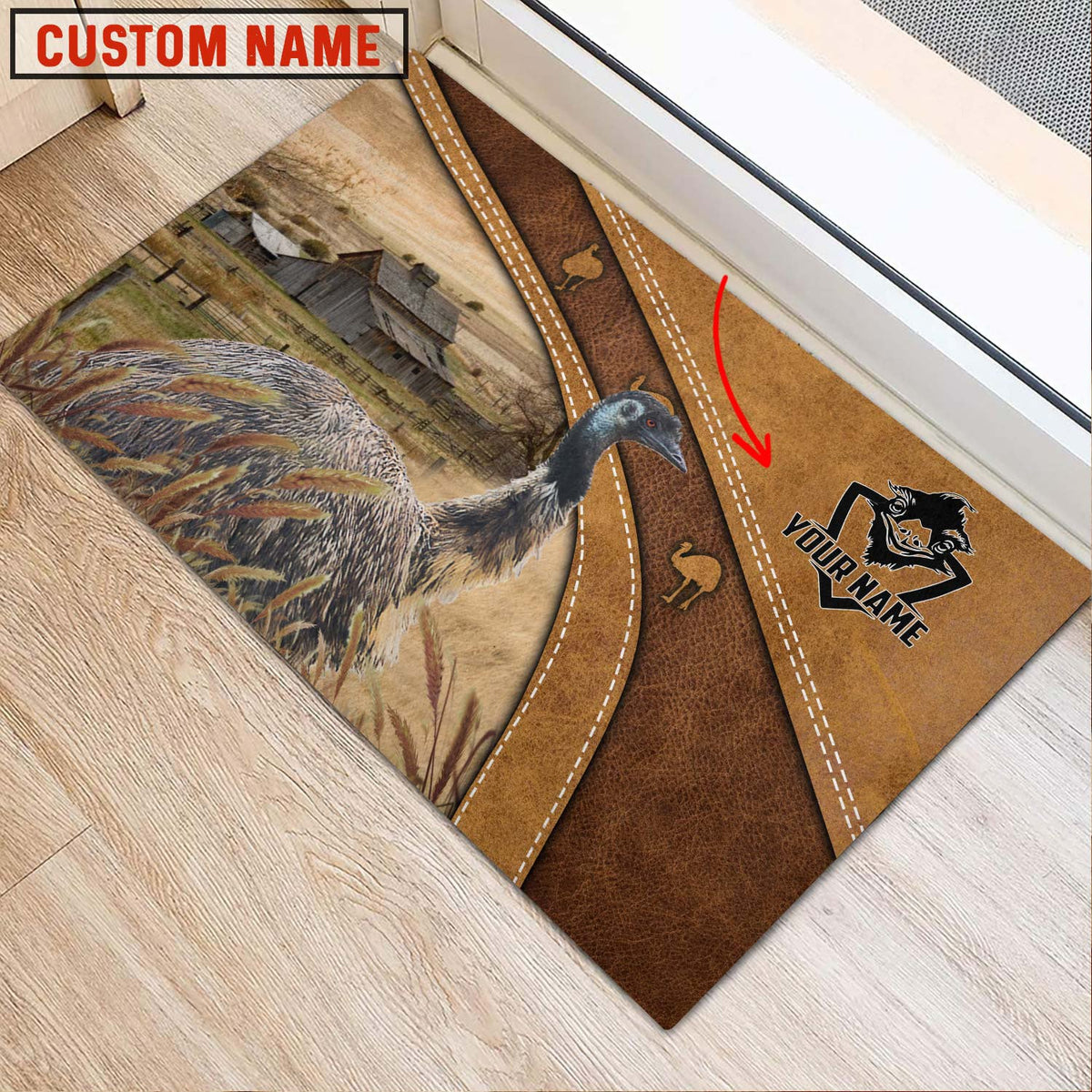 Emu Personalized - Welcome Brown Doormat