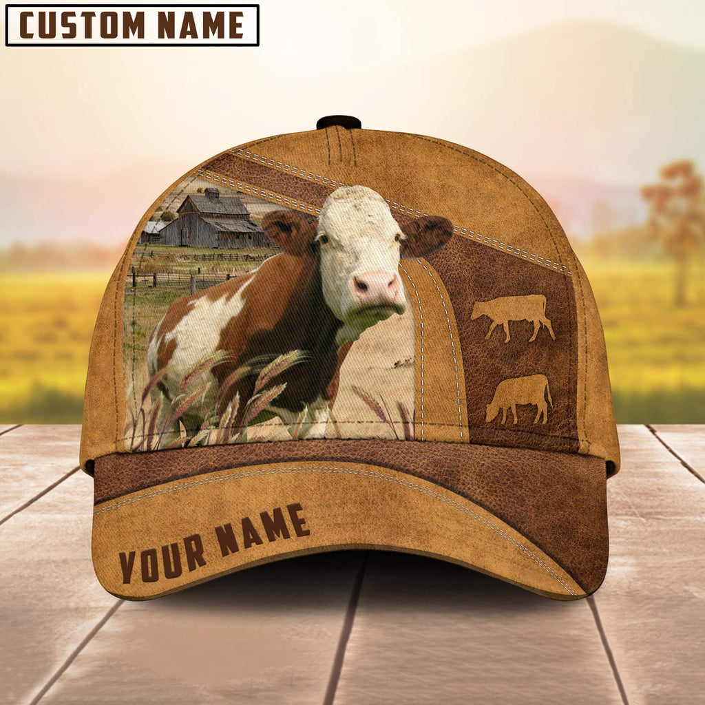 Custom Name Fleckvieh Cattle Cap