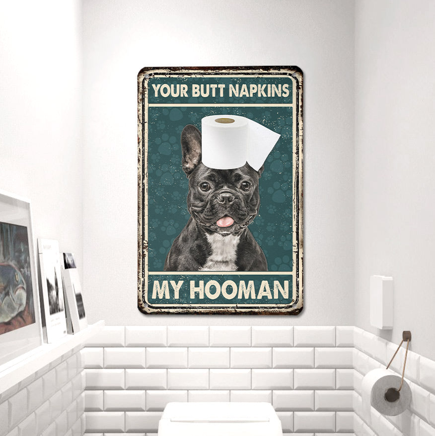 French Bulldog All Printed 3D Metal Sign