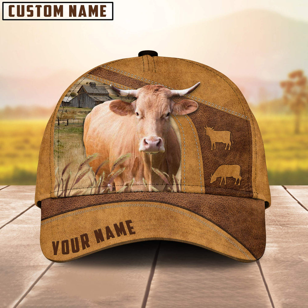 Custom Name Gelbvieh Cattle Cap